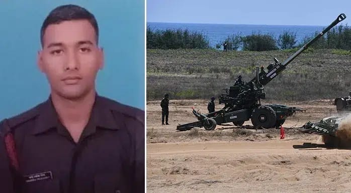 Indian Army: महाजन फील्ड फायरिंग रेंज में एक्सरसाइज के दौरान जवान की मौत, रूटीन आर्टिलरी डिप्लॉयमेंट ऑपरेशन्स के दौरान हुआ हादसा 1 Havildar (Gunner) Chandra Prakash Patel- Indian Army: Soldier dies during artillery exercise at Mahajan Range