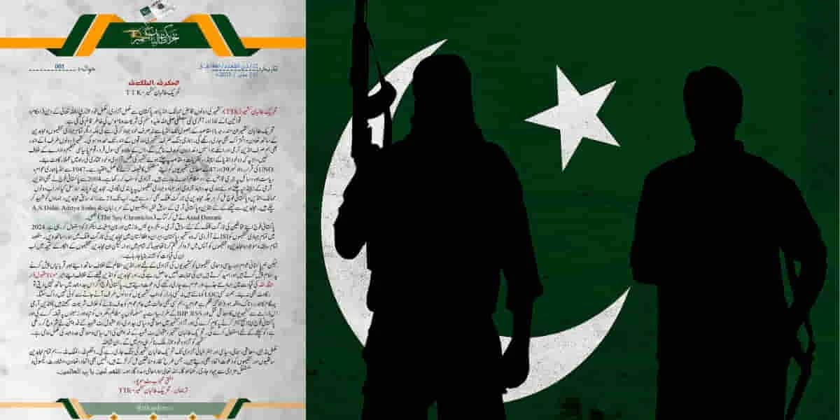 Pakistani propaganda: जब TRF पर मंडराया खतरा तो घबराया पाकिस्तान, कश्मीर में बनाया नया आतंकी संगठन 'तहरीक-ए-तालिबान कश्मीर'! 1 Pakistani Propaganda: As TRF Faces Threat, Pakistan Creates New Terror Group 'Tehreek-e-Taliban Kashmir' in Kashmir