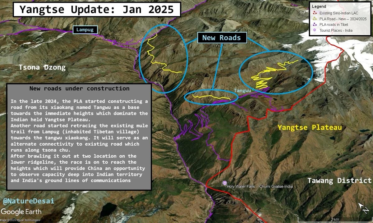 India-China Border: सर्दियों में भी LAC पर जारी हैं चीन की नापाक सैन्य गतिविधियां, सैटेलाइट तस्वीरों में हुआ ये बड़ा खुलासा 2 India-China: Chinese Military Activities Continue Along LAC Despite Winter, Satellite Images Reveal