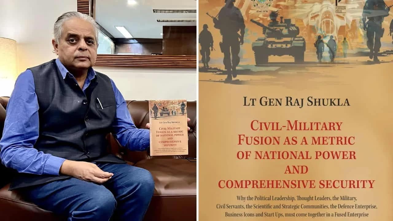 Civil-Military Fusion: रक्षा मंत्री राजनाथ सिंह बोले- सिविल-मिलिट्री फ्यूजन ही भारत की डिफेंस पावर की असली नींव 1 civil military fusion book launch