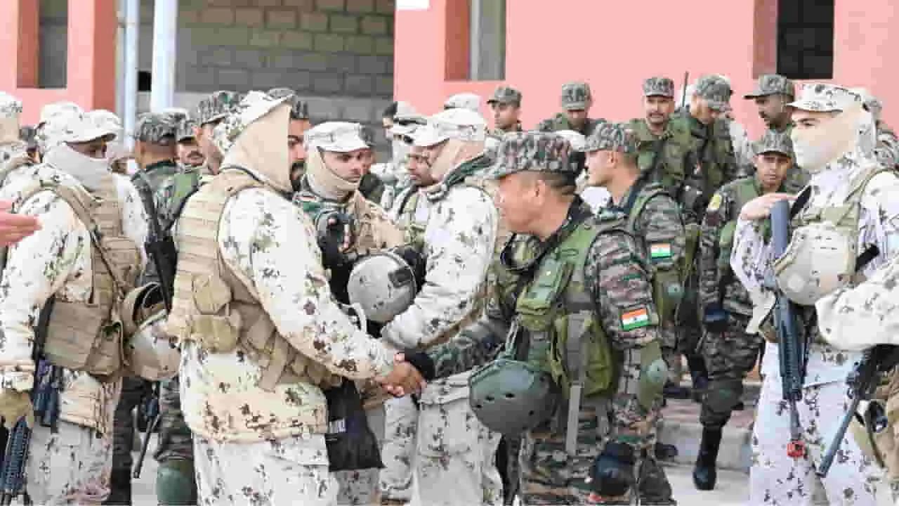 DESERT CYCLONE–II: अल-हमरा के रेगिस्तान में शहरी जंग की तैयारी कर रहीं भारत और यूएई की सेनाएं 1 DESERT CYCLONE–II