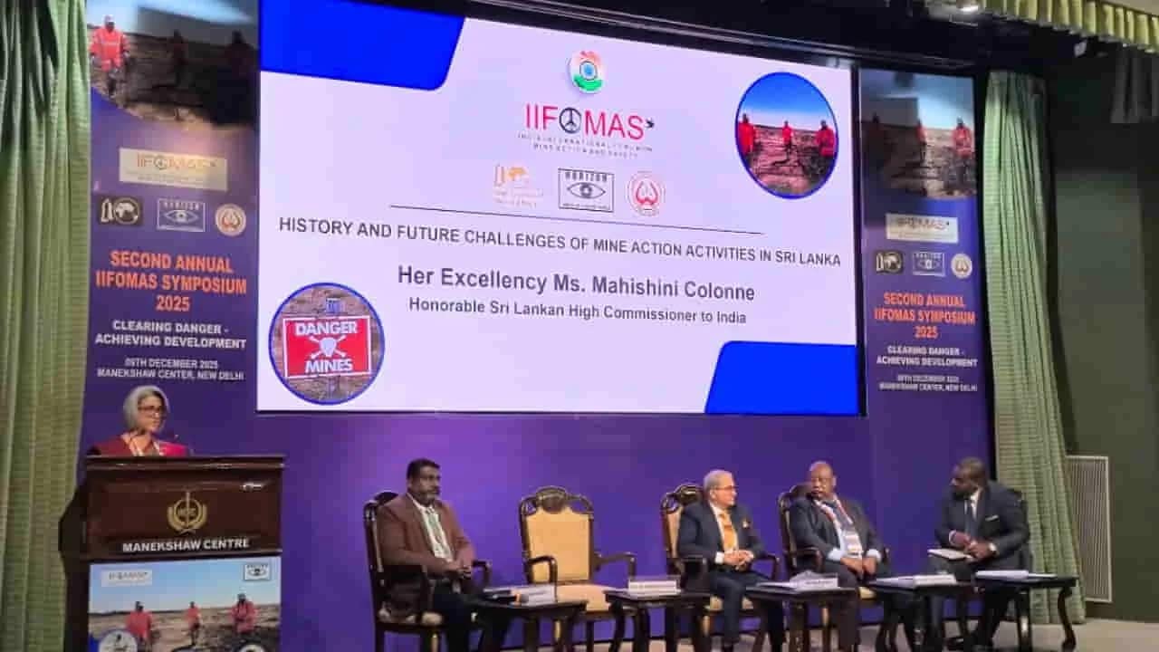 Landmine crisis: दुनिया भर में 12 करोड़ से ज्यादा बारूदी सुरंगें, 2024 में 1114.82 वर्ग किमी जमीन प्रभावित और 1,05,604 लैंडमाइन की नष्ट 3 Landmine crisis- H.E. Ms. Mahishini Colonne, Sri Lankan High Commissioner