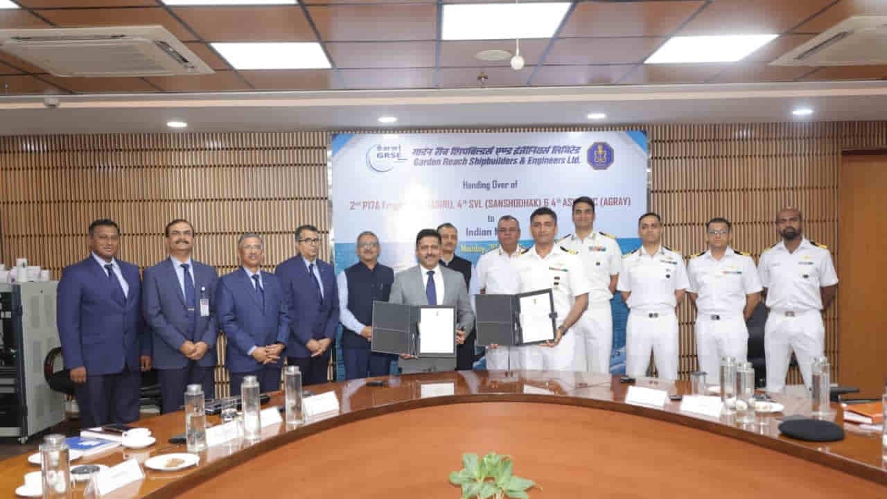 स्टेल्थ फ्रिगेट से लेकर एंटी-सबमरीन शिप तक, भारतीय नौसेना को मिले ‘दुनागिरी’, ‘संशोधक’ और ‘अग्रय’ 3 Indian Navy new ships- Delivery of Agray