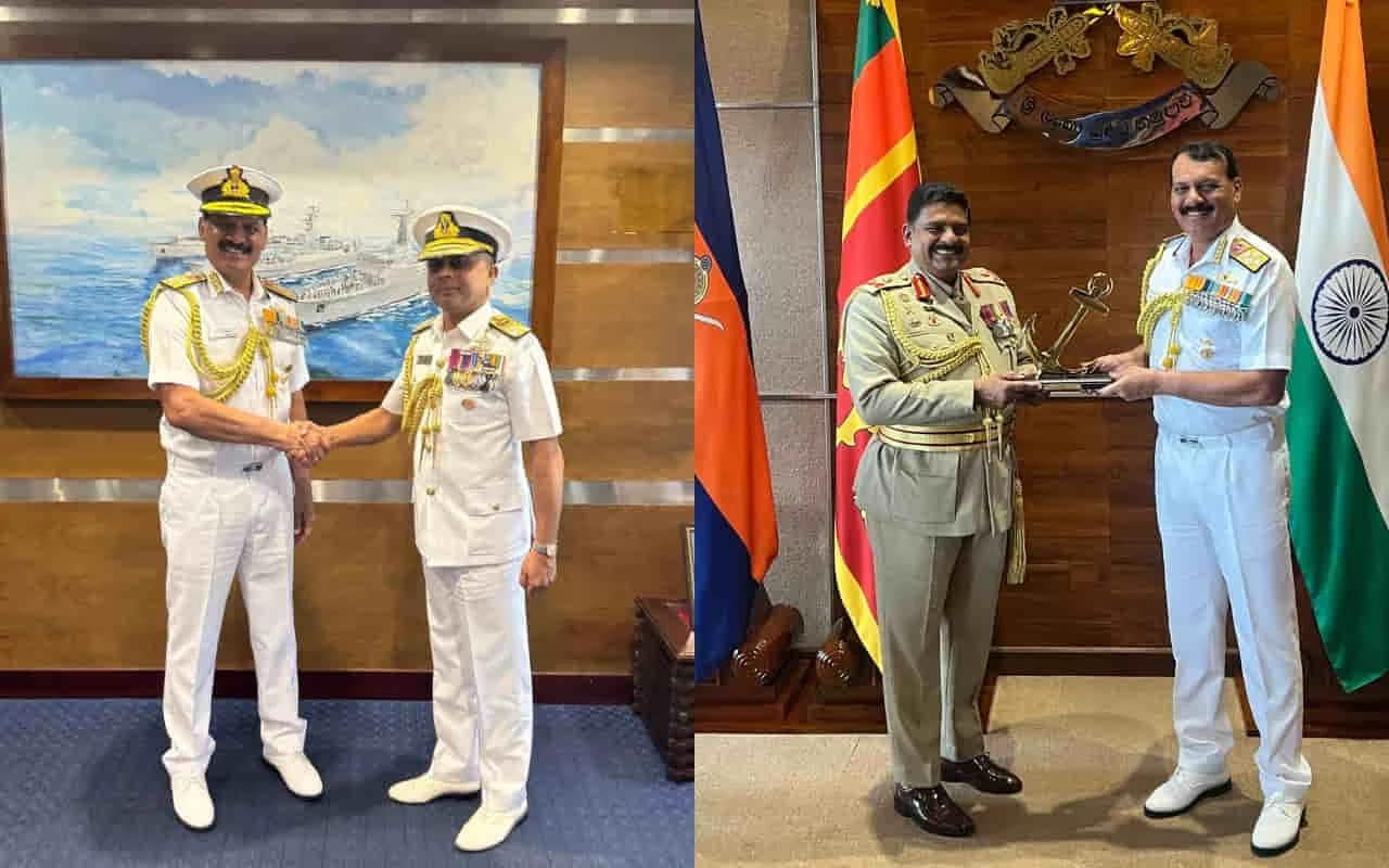 Navy Chief Sri Lanka Visit: श्रीलंका की पीएम से मिले नेवी चीफ, संयुक्त अभ्यास में और ज्यादा सक्रिय भूमिका निभाएंगी दोनों देशों की नौसेनाएं 1 Indian Navy Chief Sri Lanka Visit
