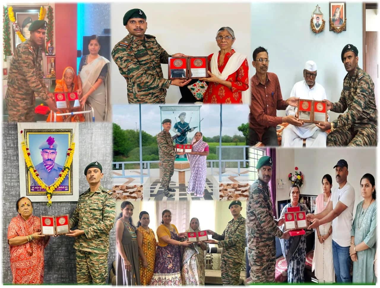 26th Kargil Vijay Diwas: शौर्य को सलाम करने महाराष्ट्र, दिल्ली और गुजरात में कारगिल शहीदों के घर पहुंची सेना, बलिदान को किया नमन 1 26th Kargil Vijay Diwas: Indian Army Visits Homes of Martyrs in Maharashtra, Delhi & Gujarat to Honour Their Sacrifice