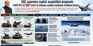DAC में 52,000 करोड़ के मेगा प्रोजेक्टस को मंजूरी, पहली बार सेनाओं को एक साथ मिलेंगे 10 हाईटेक हथियार, पढ़ें पूरी लिस्ट DAC Rs 52000 Crore Defence Approval