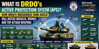 क्या डीआरडीओ का APS बनेगा भारतीय टैंकों का नया सीक्रेट कवच? दुश्मन के ड्रोन, ATGM और टॉप-अटैक मिसाइलें होंगी बेअसर! DRDO Active Protection System
