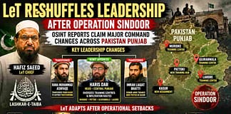 ऑपरेशन सिंदूर के बाद आतंकी संगठन लश्कर-ए-तैयबा ने बदला कमांड स्ट्रक्चर, मुरीदके के बाद अब पट्टोकी को बनाया नया ठिकाना? LeT Leadership Reshuffle