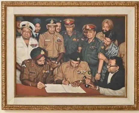 1971 War Surrender Painting: News Impact! Gets New Placement at Manekshaw Centre 1971 War Surrender Painting: News Impact! Gets New Placement at Manekshaw Centre