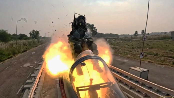 DRDO Rocket Sled Test DRDO Rocket Sled Test