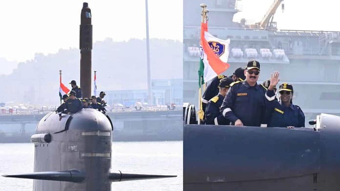 President Droupadi Murmu INS Vaghsheer Sortie President Droupadi Murmu INS Vaghsheer Sortie