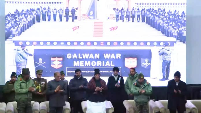 Rajnath Singh Galwan War Memorial Galwan War Memorial