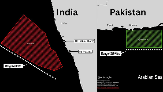 India Pakistan NOTAM Missile Test India Pakistan NOTAM Missile Test