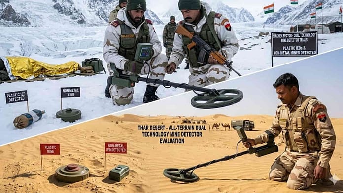 Indian Army Dual Technology Mine Detector Indian Army Dual Technology Mine Detector