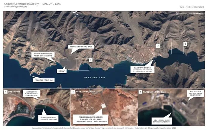 India-China: Despite Disengagement, China Continues Construction Beyond Finger-4 at Pangong Lake India-China: Despite Disengagement, China Continues Construction Beyond Finger-4 at Pangong Lake