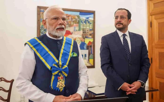PM Modi in Cyprus: A Strong Diplomatic Message to Turkey from the Land an Indian General Once Saved PM Modi in Cyprus: A Strong Diplomatic Message to Turkey from the Land an Indian General Once Saved