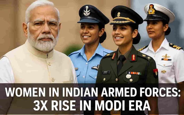 Women in Indian Armed Forces: 3X Rise in Modi Era Women in Indian Armed Forces: 3X Rise in Modi Era