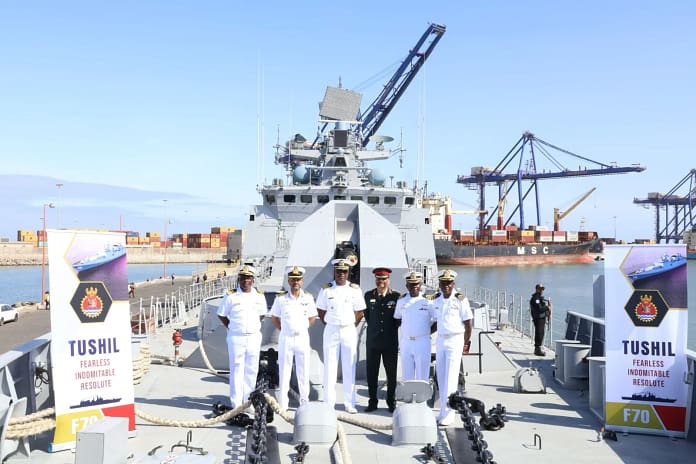 INS Tushil Visits Namibia's Walvis Bay, Strengthens Maritime Ties INS Tushil Visits Namibia's Walvis Bay, Strengthens Maritime Ties