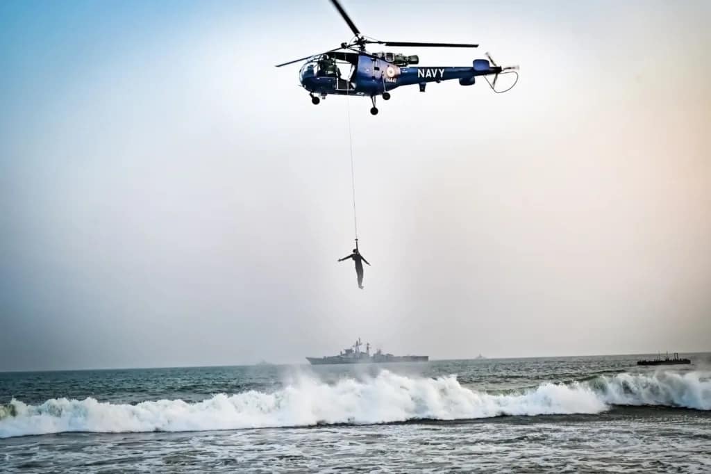 Indian Navy Day 2024- Indian Navy Operational Demonstration 2024, Showcasing Maritime Strength on Navy Day at Puri, Odisha