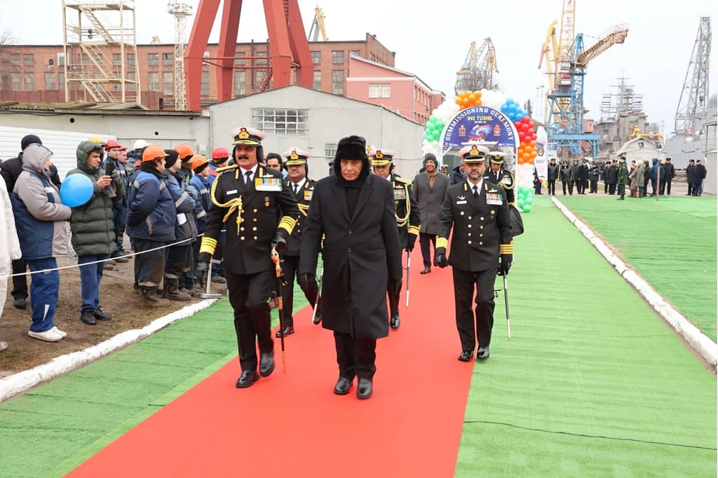 INS Tushil: भारतीय नौसेना में शामिल हुआ नया मल्टी-रोल स्टील्थ गाइडेड मिसाइल फ्रिगेट 3 INS Tushil: New Multi-Role Stealth Guided Missile Frigate Joins the Indian Navy