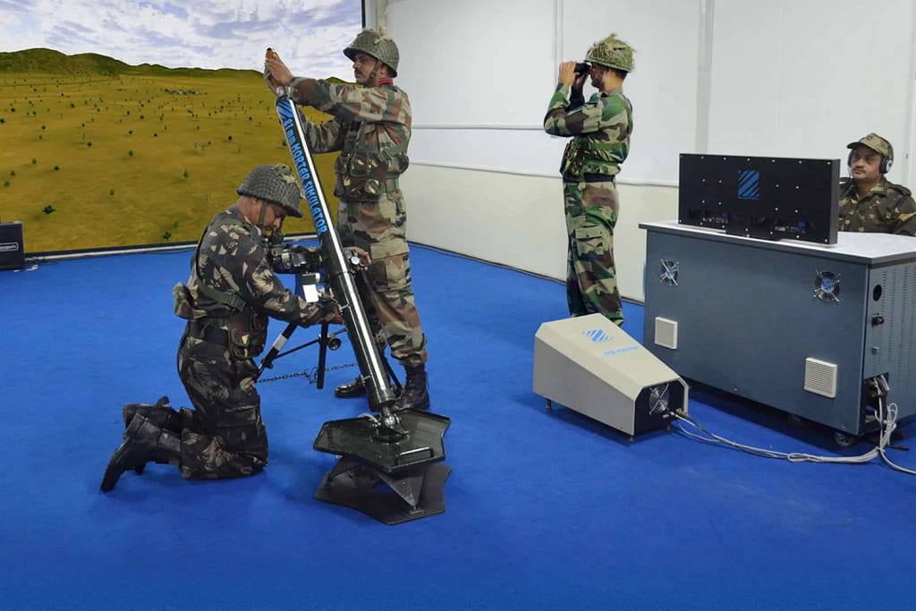 81MM Mortar Simulator: अब मोर्टार सिम्युलेटर पर ट्रेनिंग कर रही है भारतीय सेना, कम हुआ जान का जोखिम, सटीक निशाना लगाने में हो रही आसानी 1 81mm Mortar Integrated Simulator: Indian Army Enhances Training with Mortar Simulators, Reduces Risk and Improves Accuracy