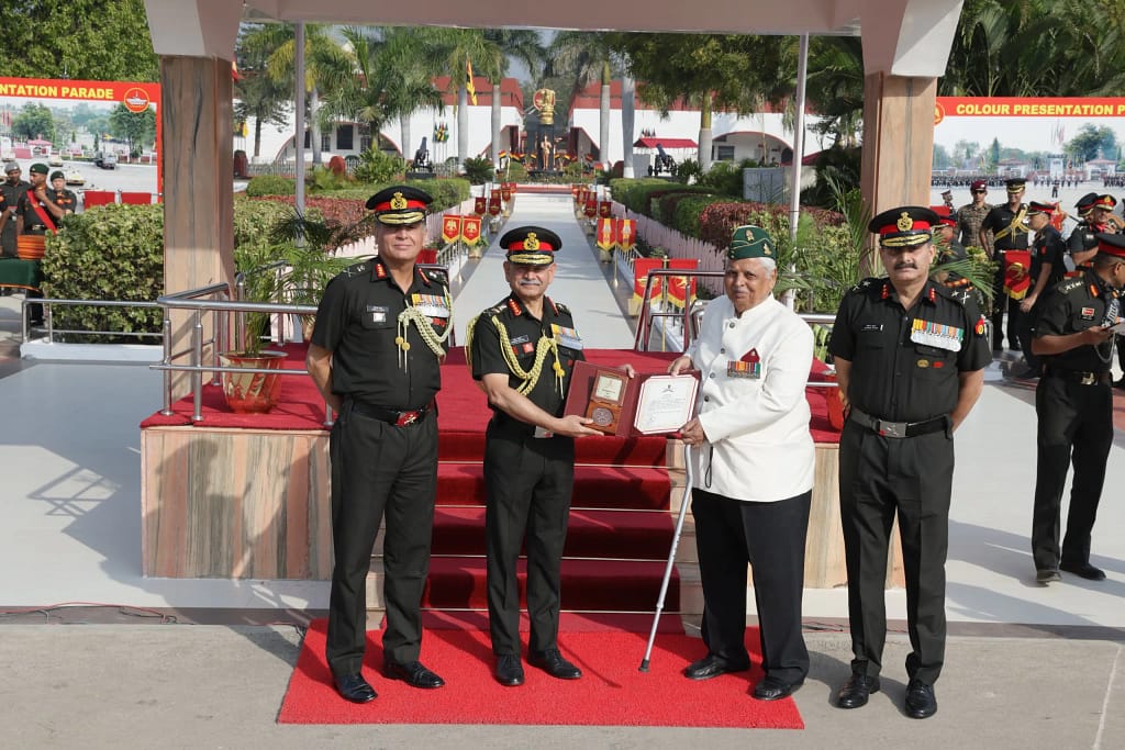 Army Chief General Upendra Dwivedi Honours Four Mechanised Infantry Battalions with President Colours