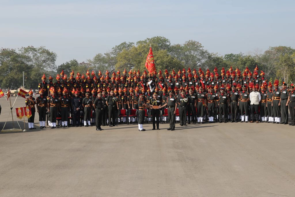 Army Chief General Upendra Dwivedi Honours Four Mechanised Infantry Battalions with President Colours