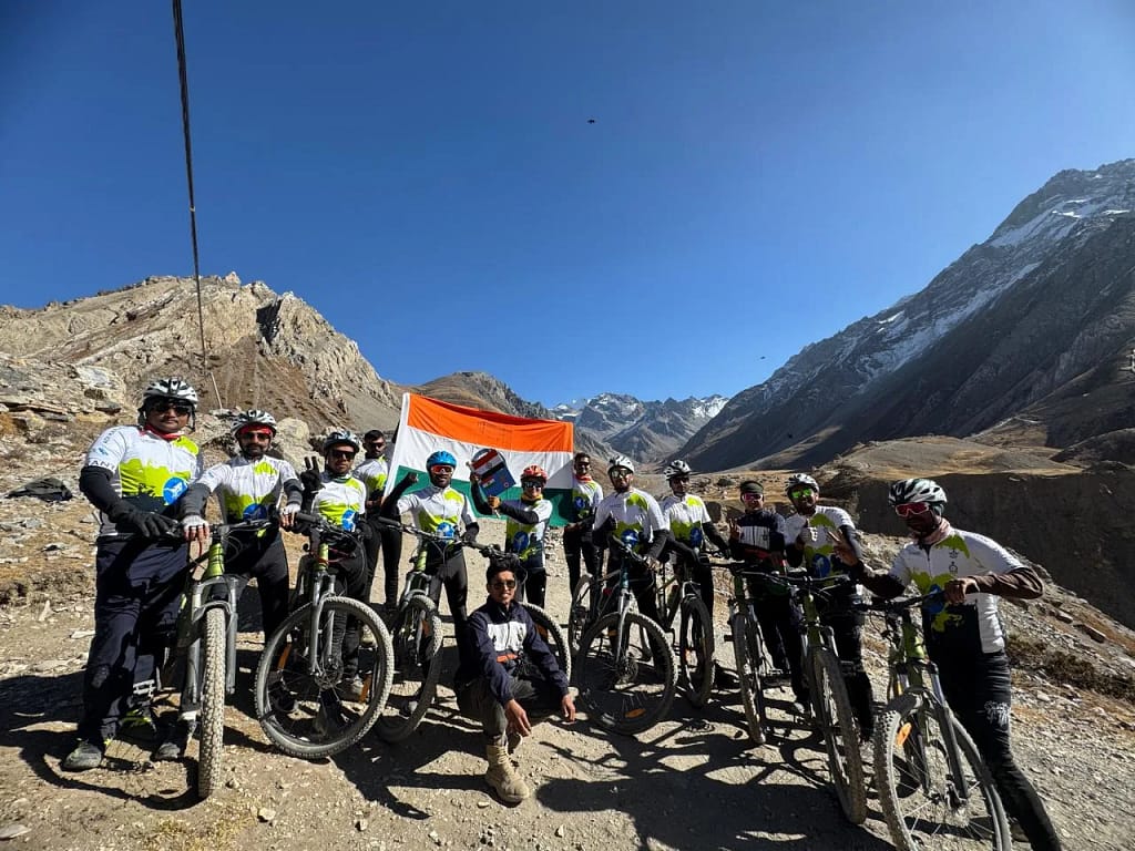 High Altitude Adventure: IAF Cyclists Reach Adi Kailash, Om Parvat, and Lipulekh Pass, Strengthening the Vibrant Village Project