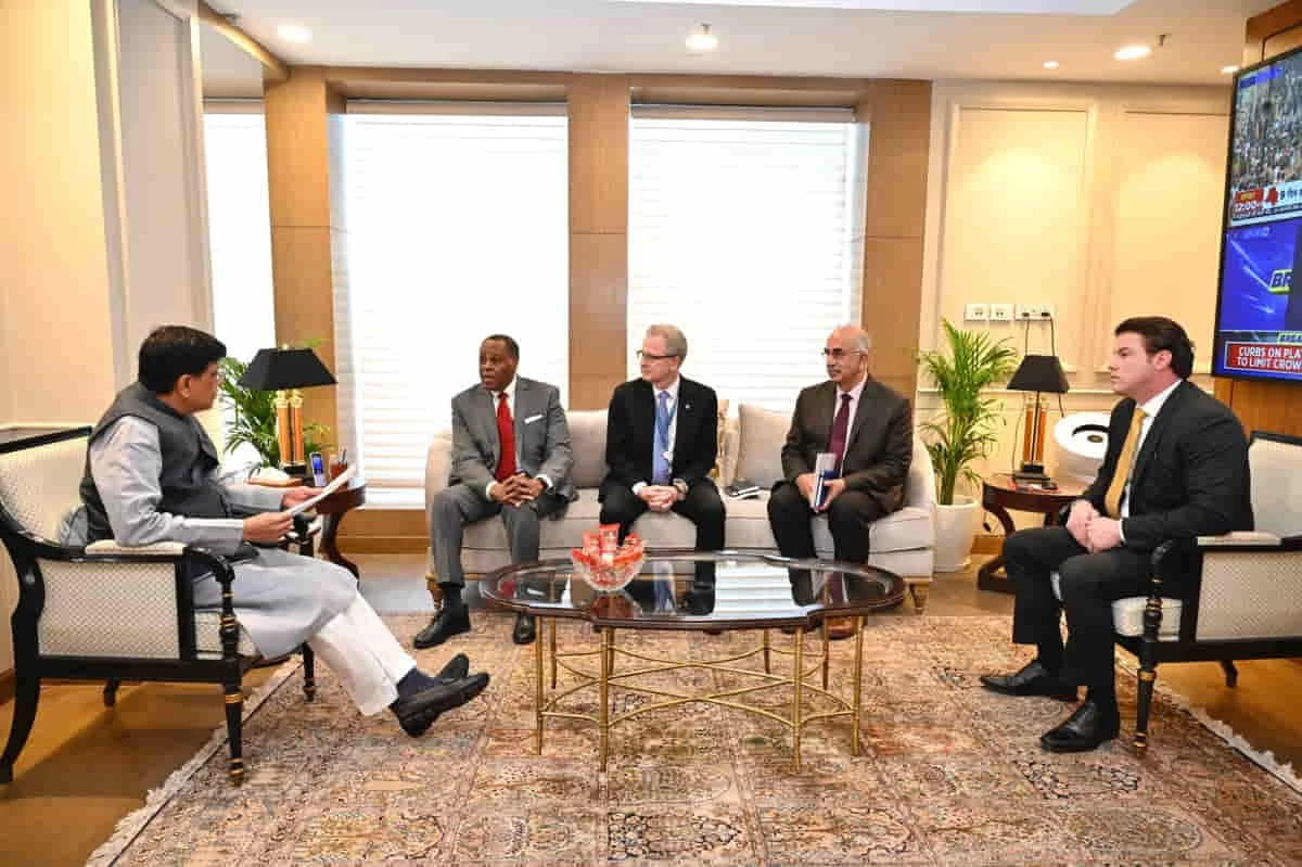 Minister Piyush Goel with Mr. Michael Williamson, President at Lockheed Martin International