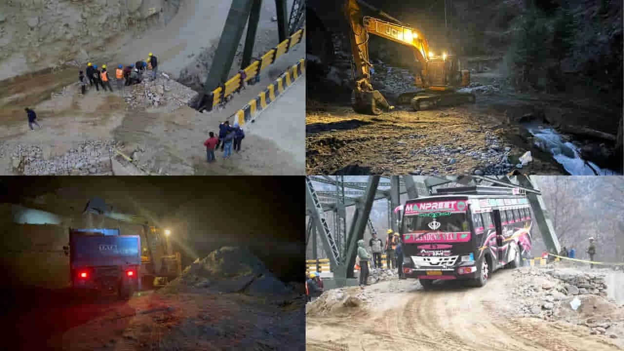 ओवरलोडेड डंपर से टूटा अहम रणनीतिक पुल, BRO ने 14 घंटे में जोड़ी चिनाब घाटी की लाइफलाइन 1 BRO Ghalar Sansari road restoration