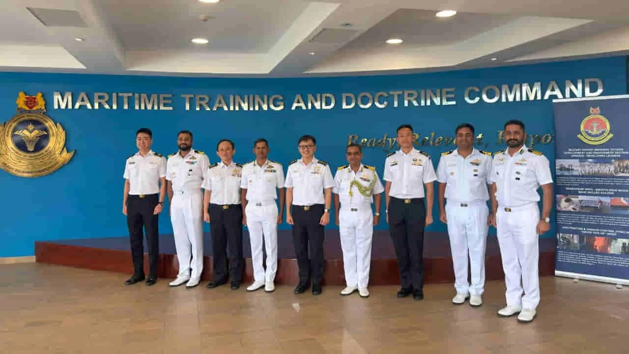 Indian Navy First Training Squadron Singapore