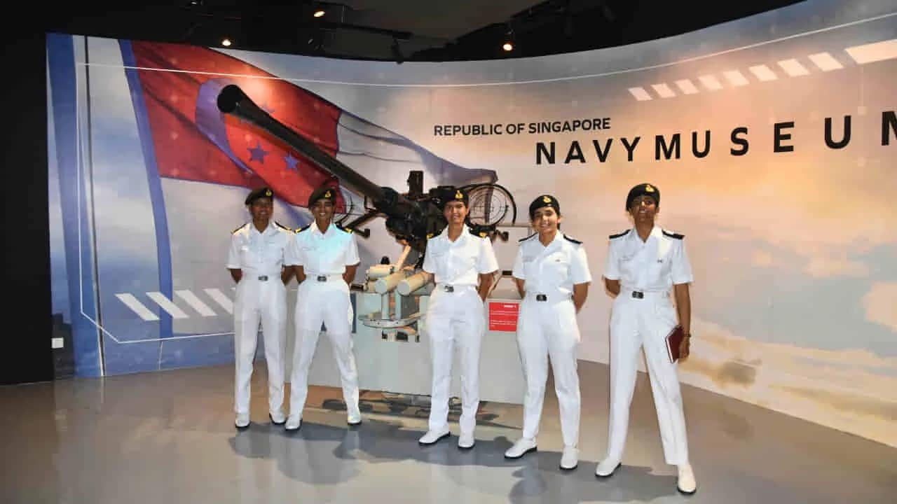 Indian Navy First Training Squadron Singapore