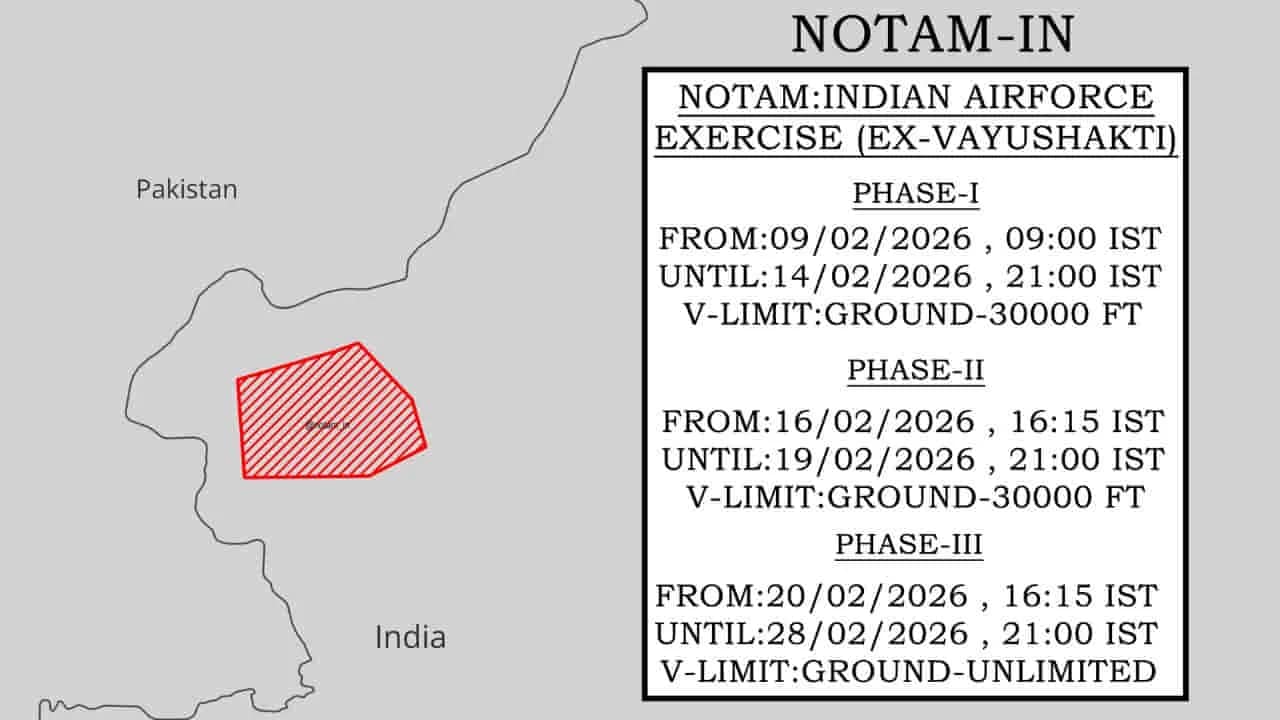 Vayushakti-2026: पाकिस्तान सीमा से सटे वेस्टर्न फ्रंट पर भारतीय वायुसेना की सबसे बड़ी फायर पावर एक्सरसाइज, जानें इस बार क्यों है खास? 1 Vayushakti 2026 Indian Air Force