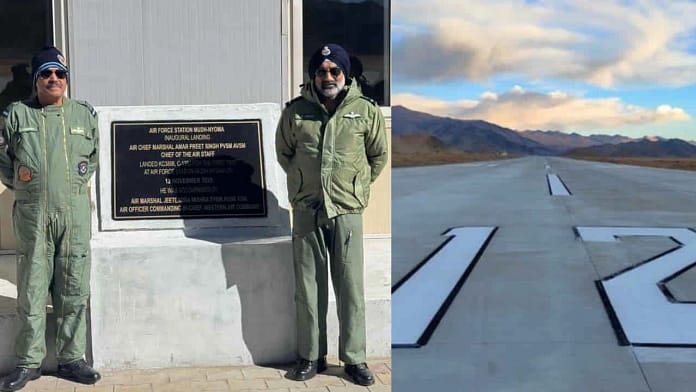 Chief of Air Staff Air Chief Marshal AP Singh inaugurated the strategic Mudh-Nyoma airbase in eastern Ladakh by landing a C-130J special operations aircraft there Nyoma Airfield