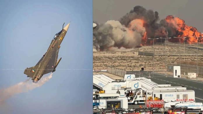 Tejas Mk1 crash Dubai Tejas Mk1 crash Dubai