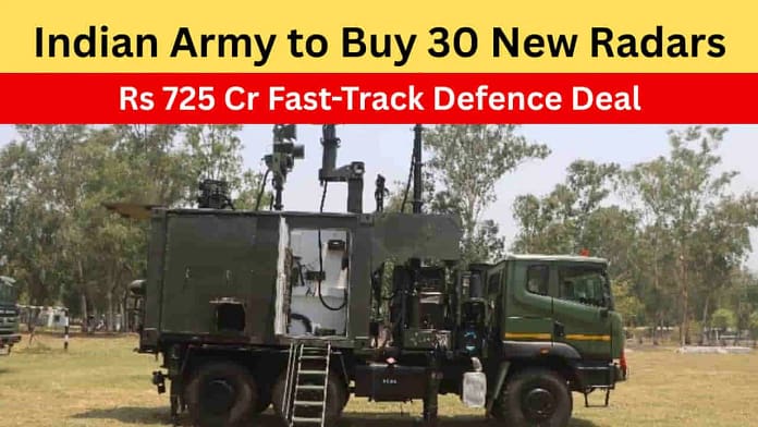Indian Army Low Level Lightweight Radars RFP Indian Army Low Level Lightweight Radars RFP