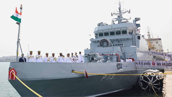 Indian Navy INS Anjadip-1 Indian Navy INS Anjadip