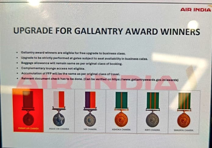 Tata owned Indian Airlines deny seat upgrade facility to Gallantry Award Veteran, draws criticism Tata owned Indian Airlines deny seat upgrade facility to Gallantry Award Veteran, draws criticism