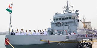 दुश्मन की पनडुब्बियों के शिकारी आईएनएस अंजदीप की नौसेना में हुई एंट्री, नेवी चीफ बोले- समुद्र से तय होगी भारत की ताकत Indian Navy INS Anjadip