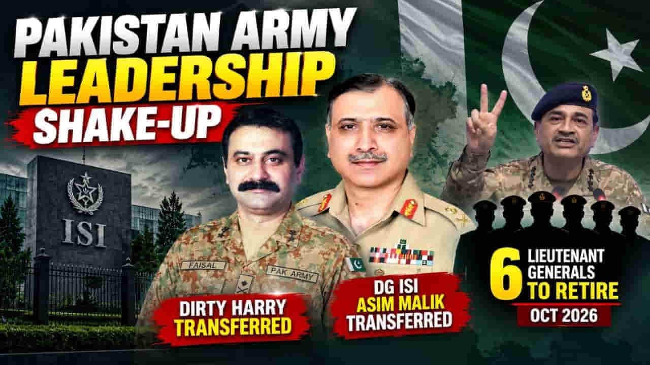 Pakistan Army Reshuffle 2026