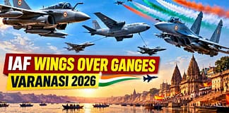 वाराणसी में पहली बार एक साथ 6 फ्रंटलाइन फाइटर जेट! विंग्स ओवर गंगा’ एयर शो में मिड-एयर रिफ्यूलिंग के साथ राफेल-सुखोई की मॉक डॉगफाइट IAF Wings Over Ganges Air Show 2026